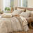 MooMee Striped Duvet Cover Set 100% Washed Cotton Linen Like Textured-111720998-105229475