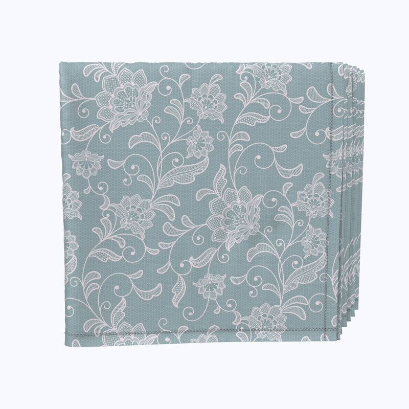 Polyester Floral Square Napkin