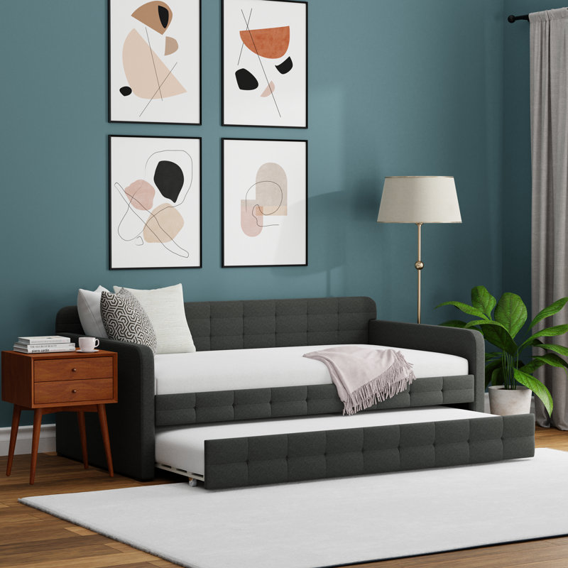 Chandell Upholstered Daybed, Gray