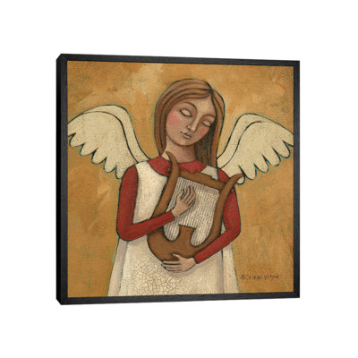 Praise with the Harp 1 Piece Wall Art on Canvas