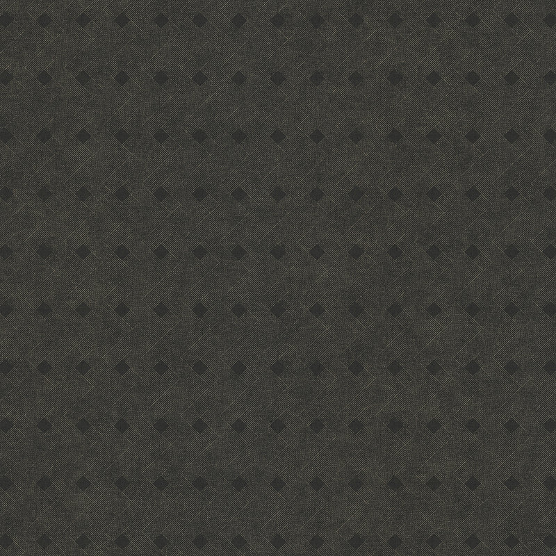 Non-Pasted Vinyl Geometric Wallpaper Roll, Black