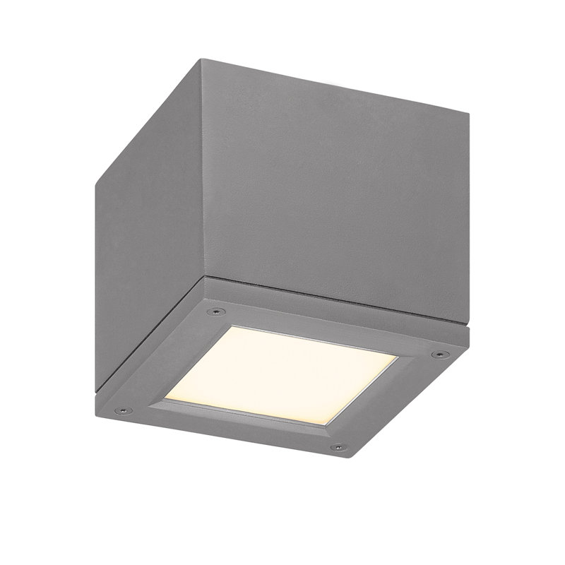 Rubix 1 - Light LED Flush Mount, 5" H x 5" W x 5" D, Graphite