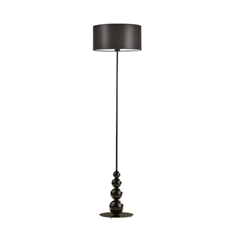Fahey 166cm Traditional Floor Lamp, Black, Brown