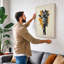 Giraffe Geometry Modern - Wrapped Canvas-1482170921-1482170925