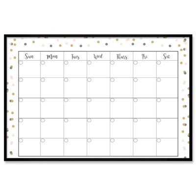 Tableau d’effacement à fixation murale calendrier/planificateur