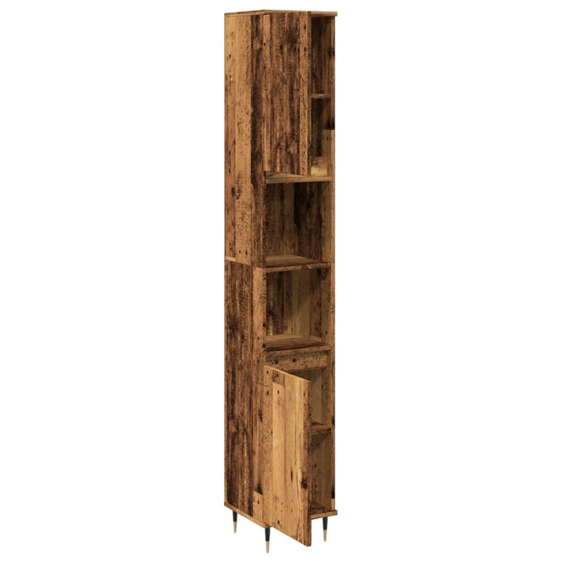 Freestanding Bathroom Cabinet, Old Wood