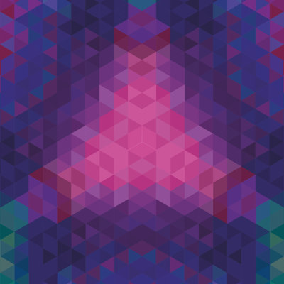 Kaleidoscope Geometric - Wrapped Canvas Print