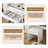 Modern Large Mirror Vanity Desk With 5 Drawers, Adjustable Lighting, And Built-In Power Outlet For Enhanced Makeup And Styling Experience-1154462955