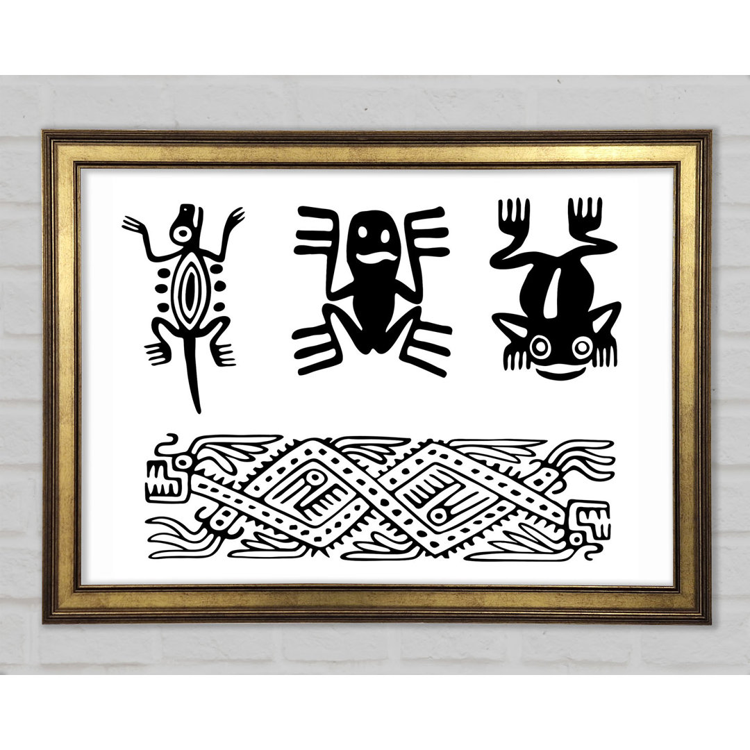 Tribal Animal Art - Druck