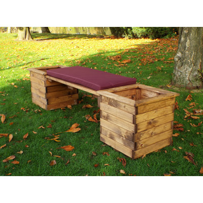 Farrar Solid Wood Redwood Outdoor Bench