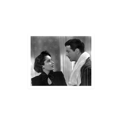 Elizabeth Taylor Looking at Robert Taylor  Unframed Photograph