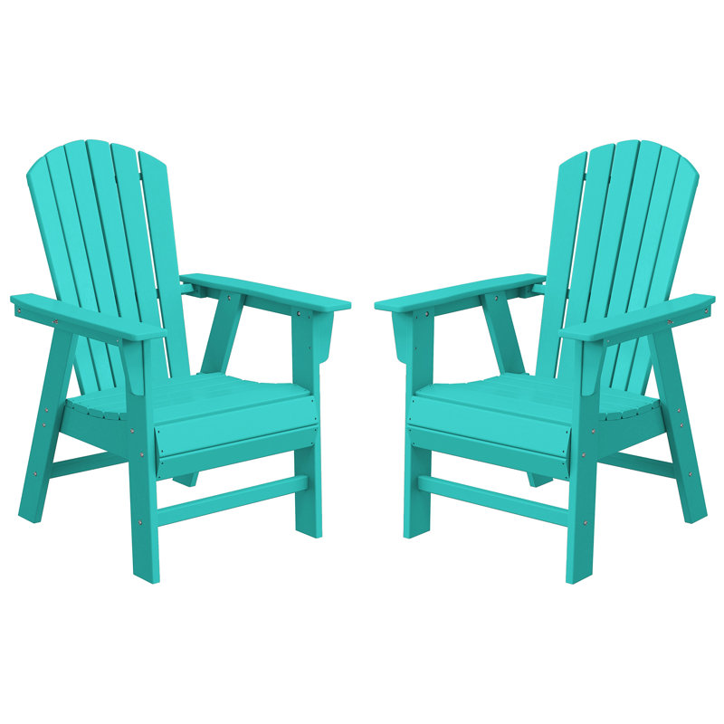 Ensemble de 2 chaises Adirondack Seashell, Teal