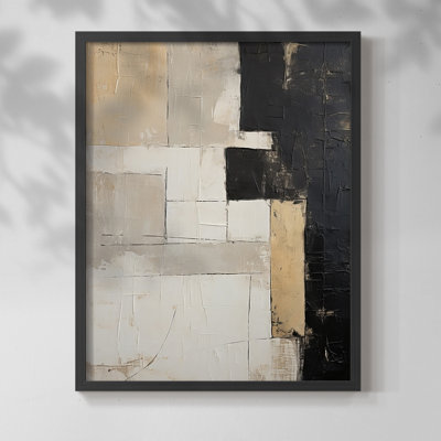 ABSTRACT Series CCCCL XXVII - Impression encadrée de qualité supérieure - Prêt à être accroché - Aucun clou requis