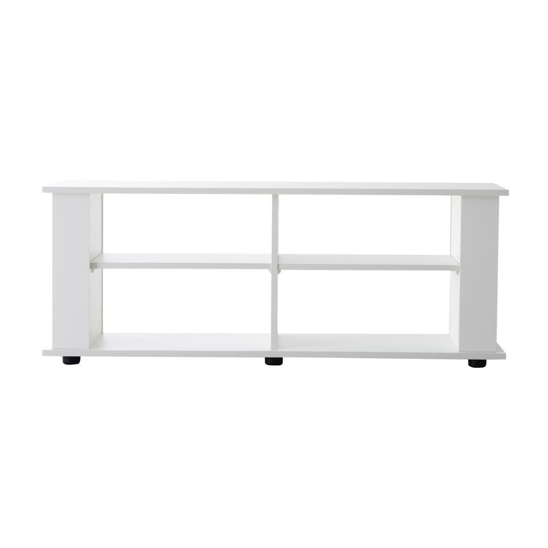 Unfinished TV Stand, White, 46.7cm H x 122cm W x 38.1cm D