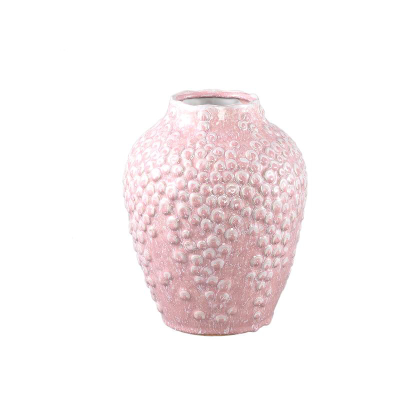 Baltzer Ceramic Pot Planter, Pink