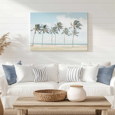 Swaying Palms in Paradise I Canvas Print
