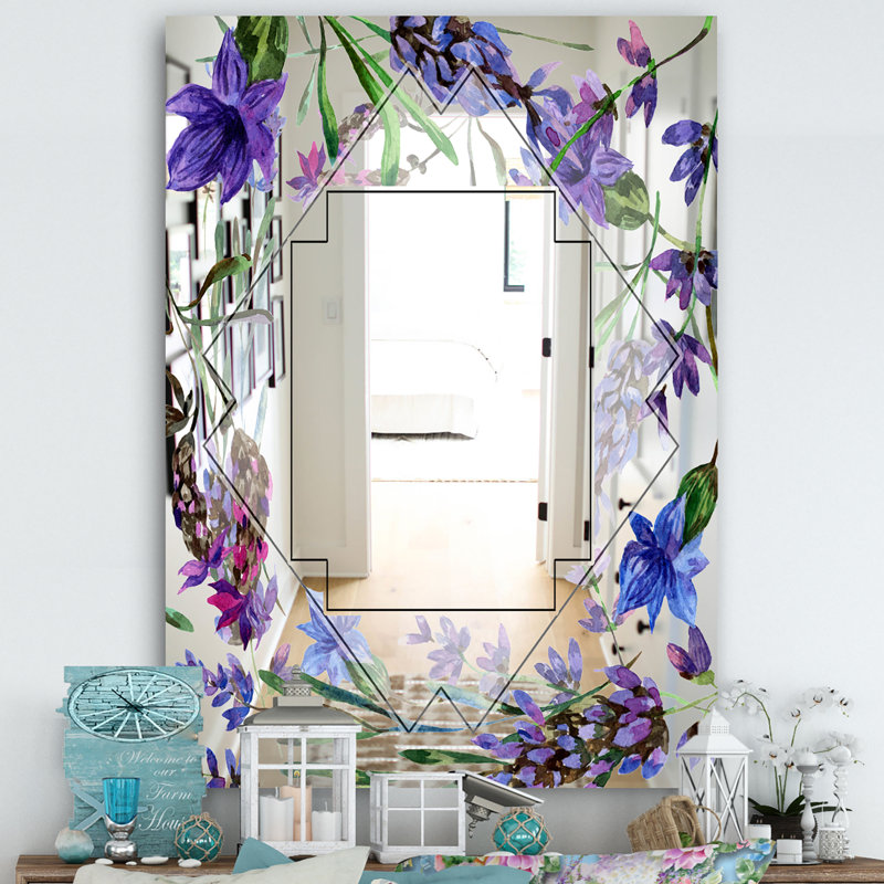 Traditional Accent Wall Mirror, Garland Sweet Decorative Mirror - Garland Sweet, 39.4" H x 29.5" W