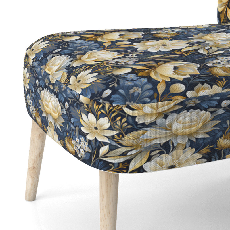 Chaise d'appoint rembourrée Blue Oasis