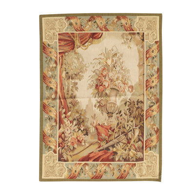 Wool Floral Area Rug