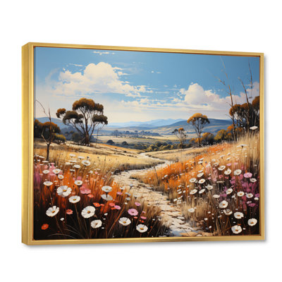 «Countryside Spring Meadow», reproduction sur toile