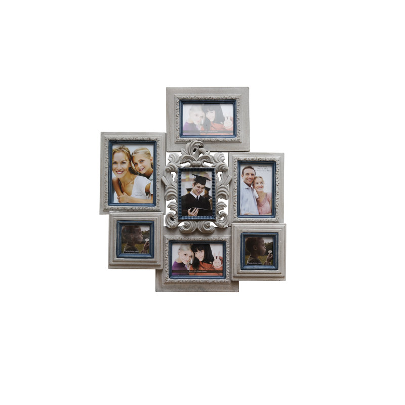 Clouser Wood Embossed Picture Frame, Grey