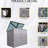 Metal Garbage Bin Shed - 2 Can Capacity, Galvanized Steel, Weather-, Gray For Garden Storage In , And Yard Use
