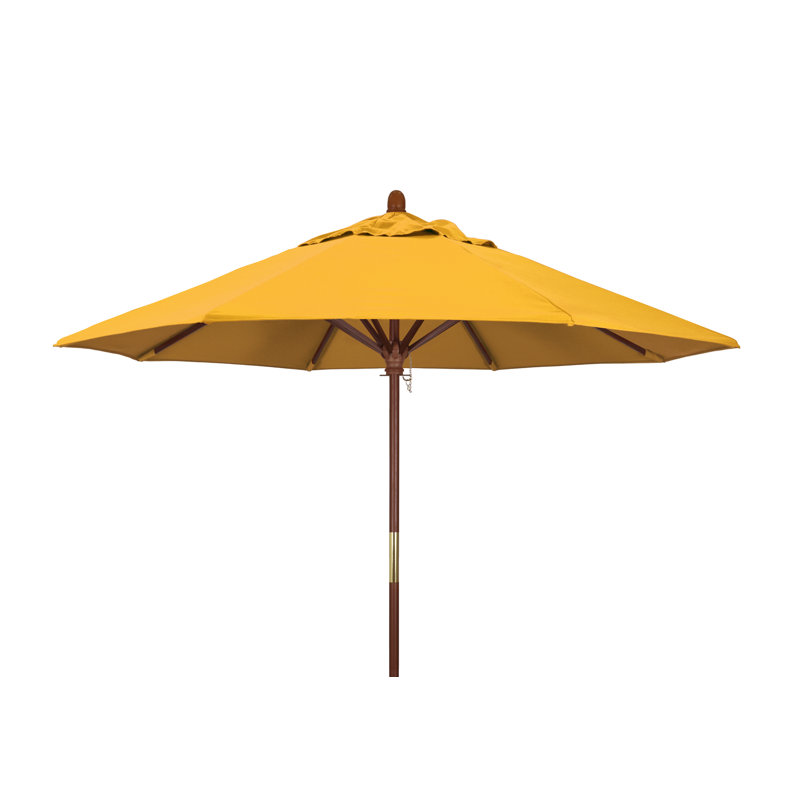 Manford 108'' Outdoor Umbrella, Yellow Performance Canvas