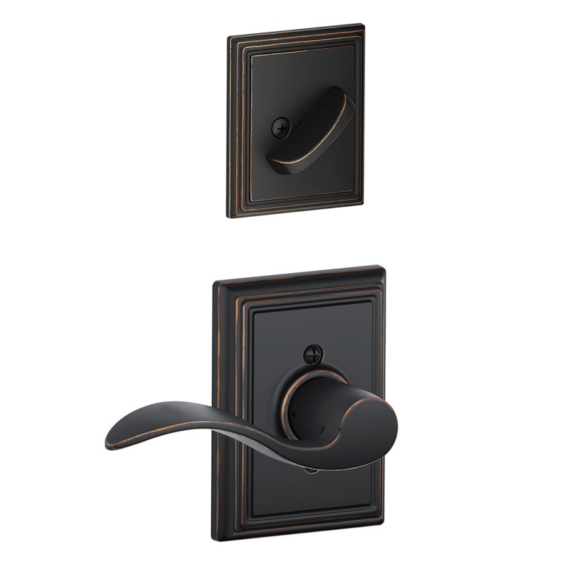 Accent Interior Dummy Entry Set, Aged Bronze, Left