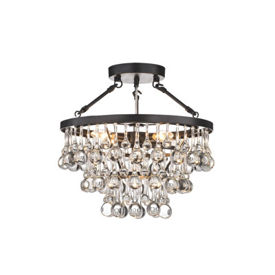 Kerr Glass Semi Flush Mount