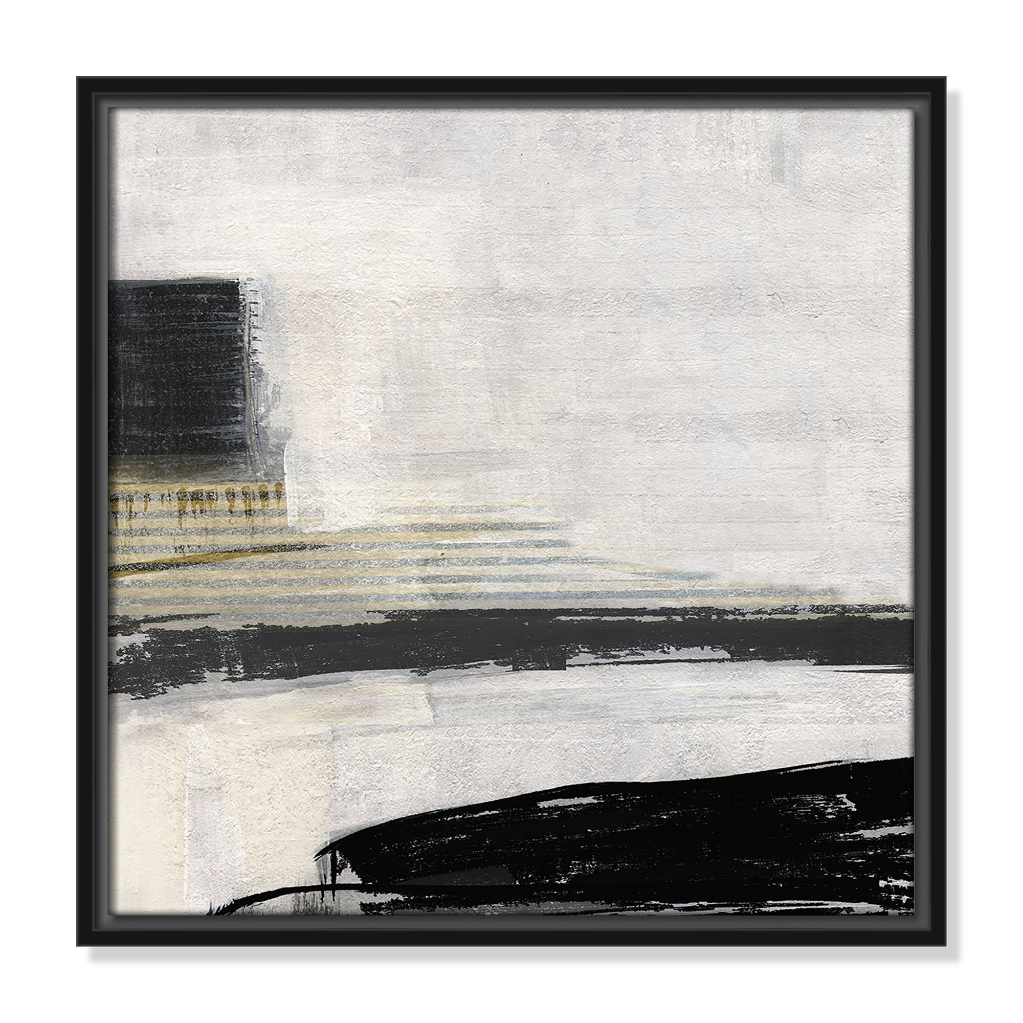 La Bande I Print by Sally Swatland, Black, 17.5" H x 17.5" W