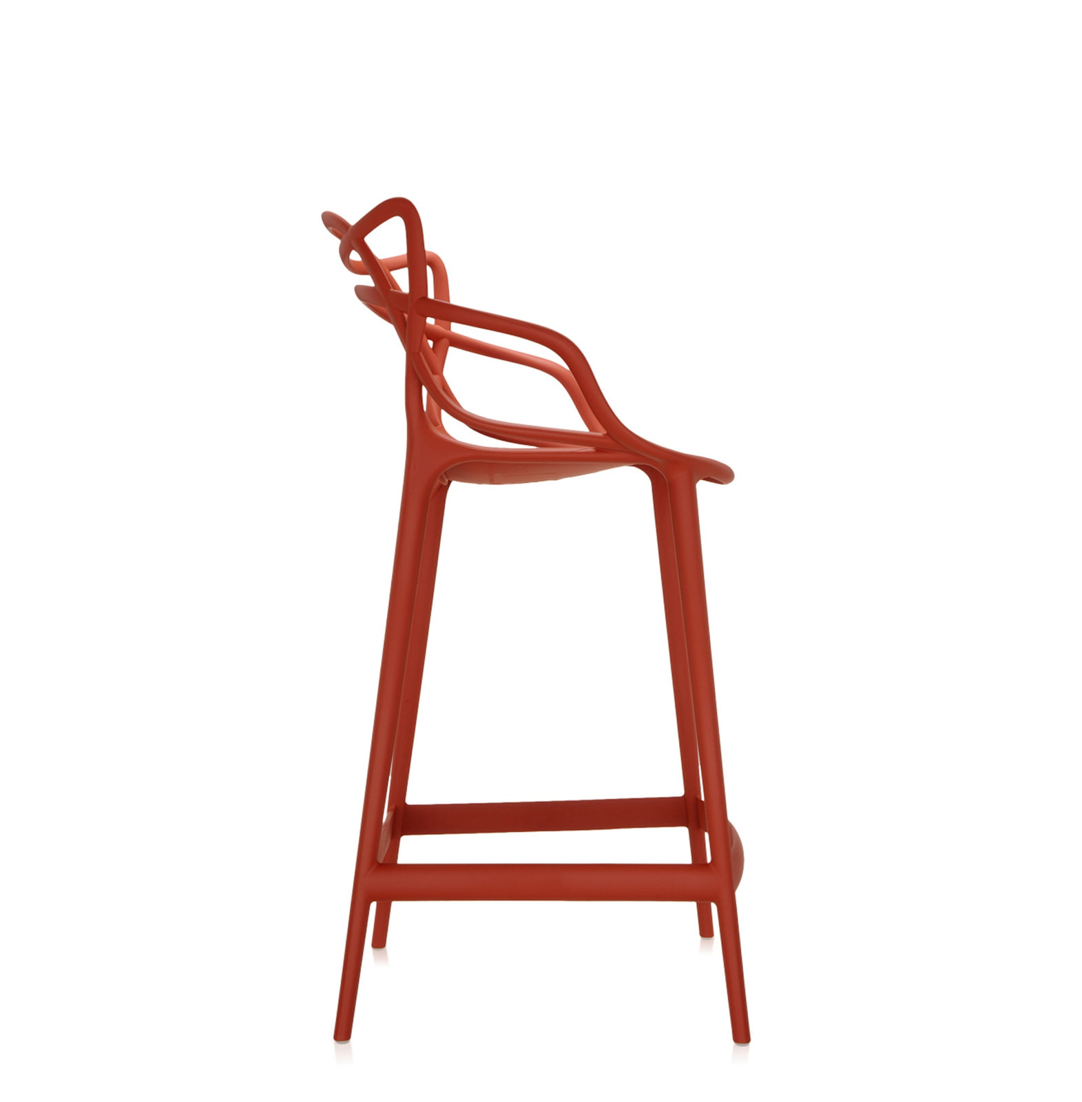 Masters Outdoor Bar Stool, Counter, Rust Orange