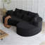 Canapé modulaire surdimensionné moderne et rembourré, siège en nuage incurvé extra large à 4 places en chenille de 105 pouces avec 7 coussins, canapé-lit combiné gratuit pour le salon, la chambre à coucher-1371163274-1371163272