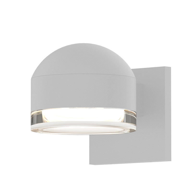 Reals LED Outdoor Armed Sconce, White