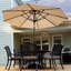 Table ronde à manivelle ronde et inclinable avec parasol beige beige-1720640642-1700140564