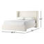 SOPHIA 1 Upholstered Wingback Bed-63740108