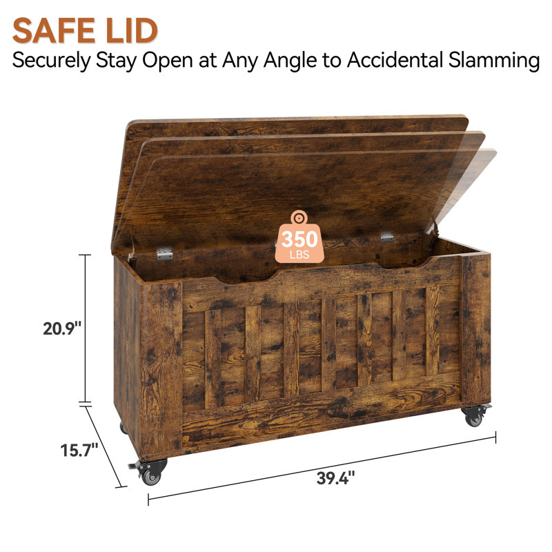 Wood Storage Bench