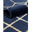 Glam Navy Blue Gold Area Rug-86615381