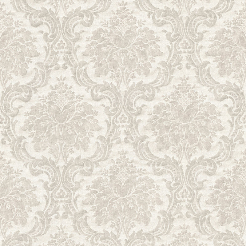 Ewing 10.05m x 53cm Textured Wallpaper Roll, Grey/Beige