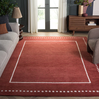 Tapis géométrique en laine touffeté à la main Bella 151