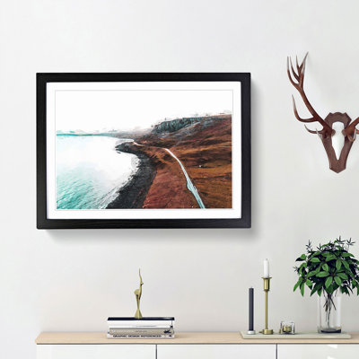 Coast of Isle of Skye in Scotland in Abstract - Picture Frame Graphic Art Print