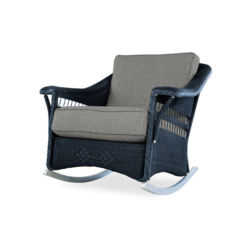 Nantucket Outdoor Rocker Chair, Demo Skyway, Ebony