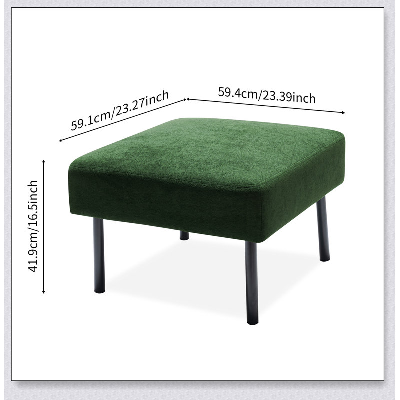 Canapé confortable en tissu de polyester avec repose-pieds, parfait pour une utilisation polyvalente dans n'importe quelle pièce ou salon.
