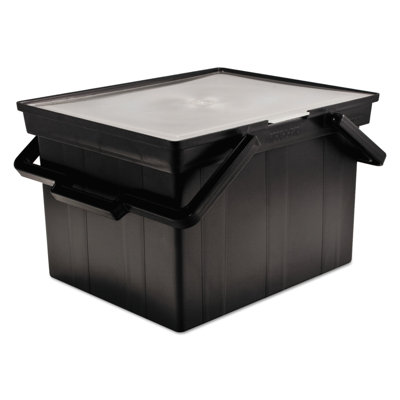 Companion Portable File Storage Box, Legal/Letter, Plastic