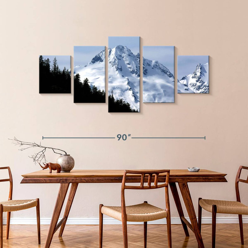 Snowy Whistler Mountain, 42" H x 92" W