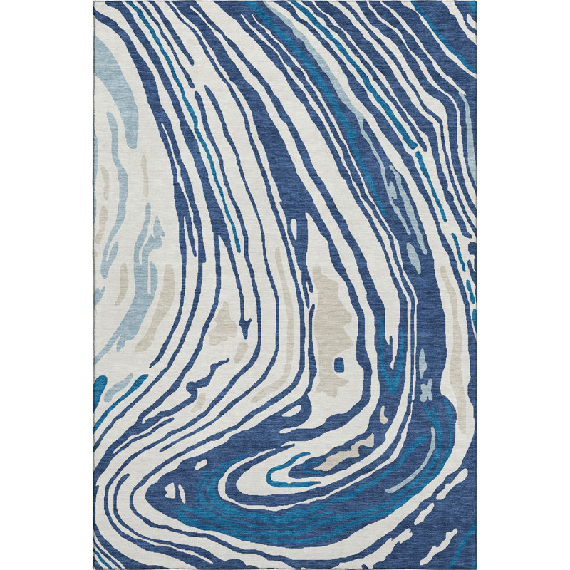 Tapis tourbillon AMF1051 lavable à la machine de qualité supérieure, Rectangle 2 pi 6 po x 3 pi 10 po