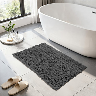 Ultra Plush Chenille Non-Slip Bath Rug