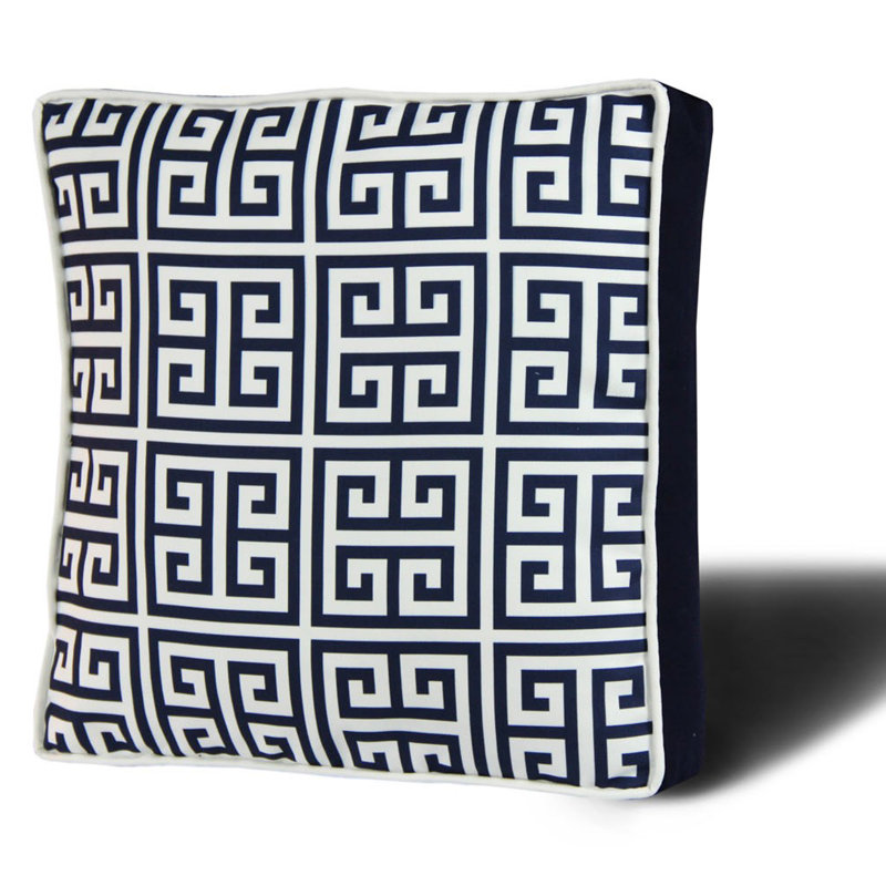 Coussin carré de qualité supérieure, 16,5 x 16,5 pouces, 50% coton / 50% polyester | Lavable et repassable avec fermeture à glissière dissimulée | Rembourrage en silicone pour un confort ultime | Housse amovible, parfaite pour la décoration intérieure et la détente
