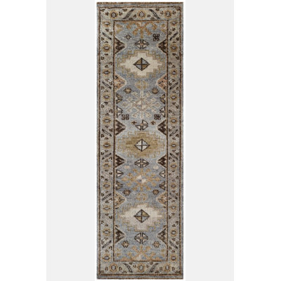 Oriental Area Rug in Gray