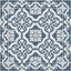 Gracia Blue  Easy to Clean Vinyl Mat-1712811085