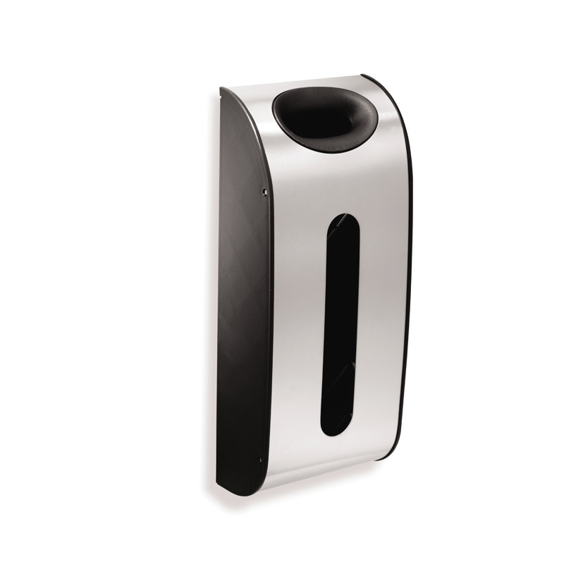 Simplehuman Wall Mount Grocery Bag Dispenser, Brushed Stainless Steel